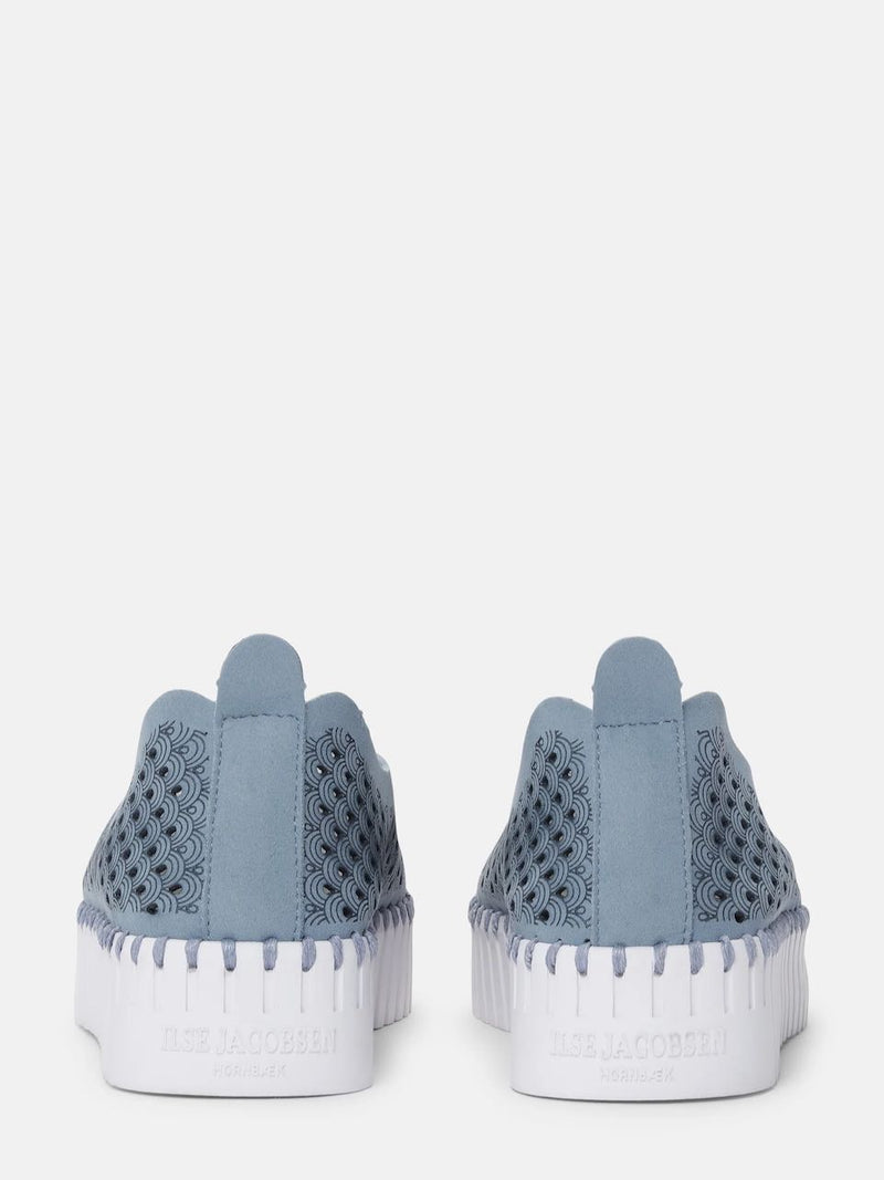 tulip platform shoe- blue cloud