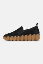 tulip platform shoe- black mocca