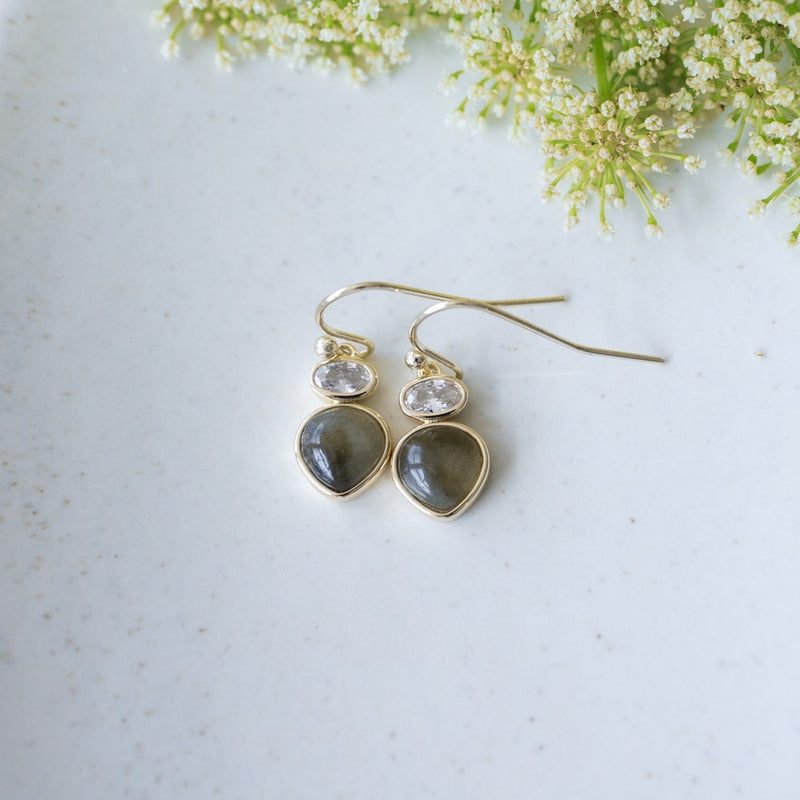 tasia earrings- labradorite