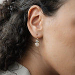 tasia earrings- rose quartz