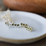 temptress studs- moss green