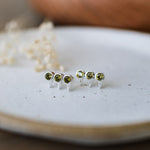 temptress studs- moss green