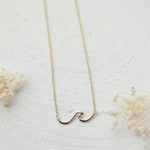 tiny wave necklace