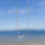 tiny wave necklace