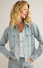 all day cropped denim jacket