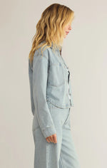 all day cropped denim jacket