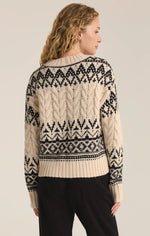 garland fairisle sweater- sea salt