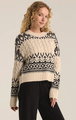 garland fairisle sweater- sea salt