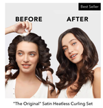 satin heatless curling set