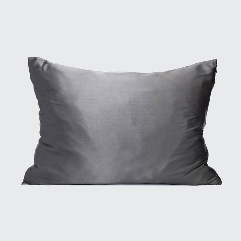 satin pillowcase- charcoal