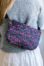 megan's slouchy sling bag | mini floral