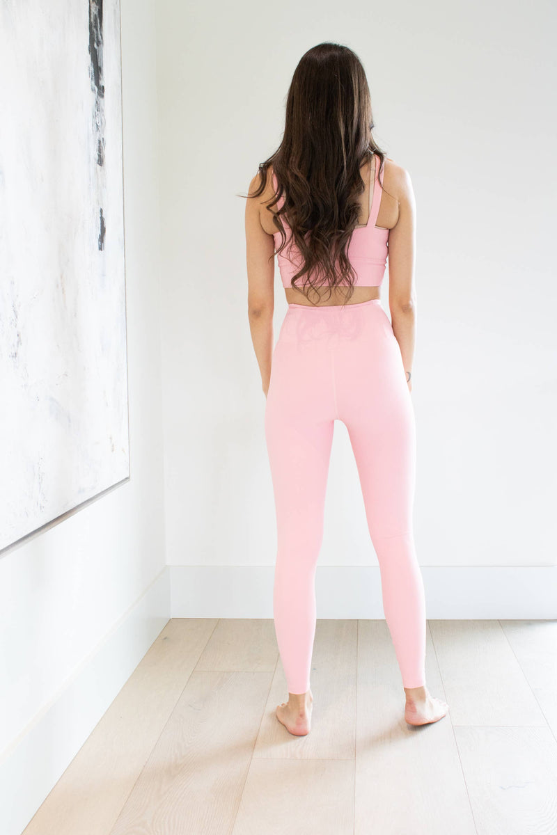 ultimate ribbed legging- bubblegum