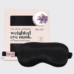 lavender weighted satin eye mask