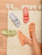 pink candy double strap sandal