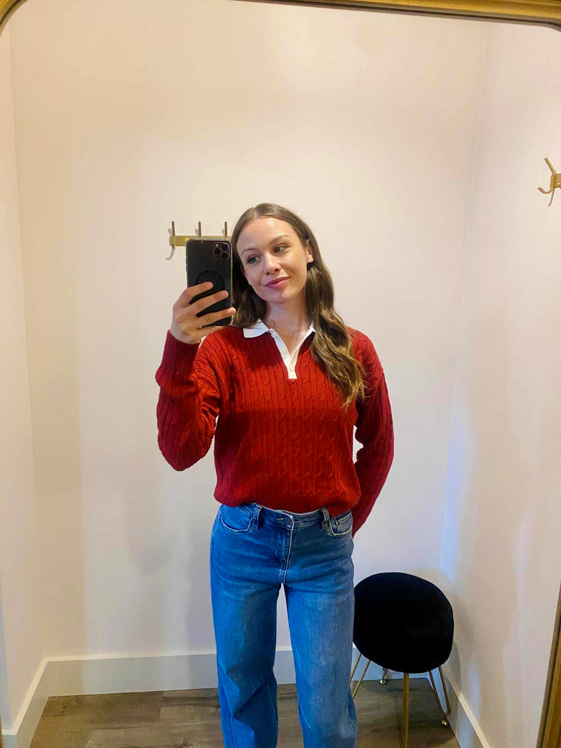 ellie polo neck pullover