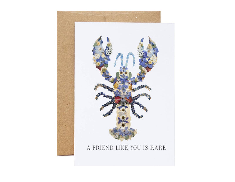 a friend like you is rare lobster card