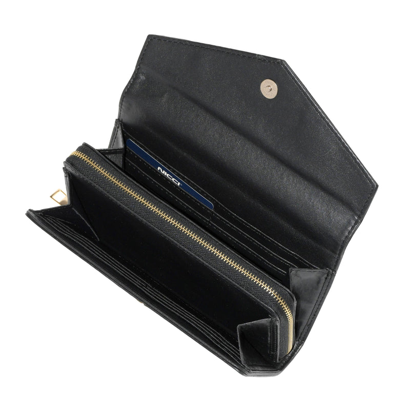 classic clutch wallet black