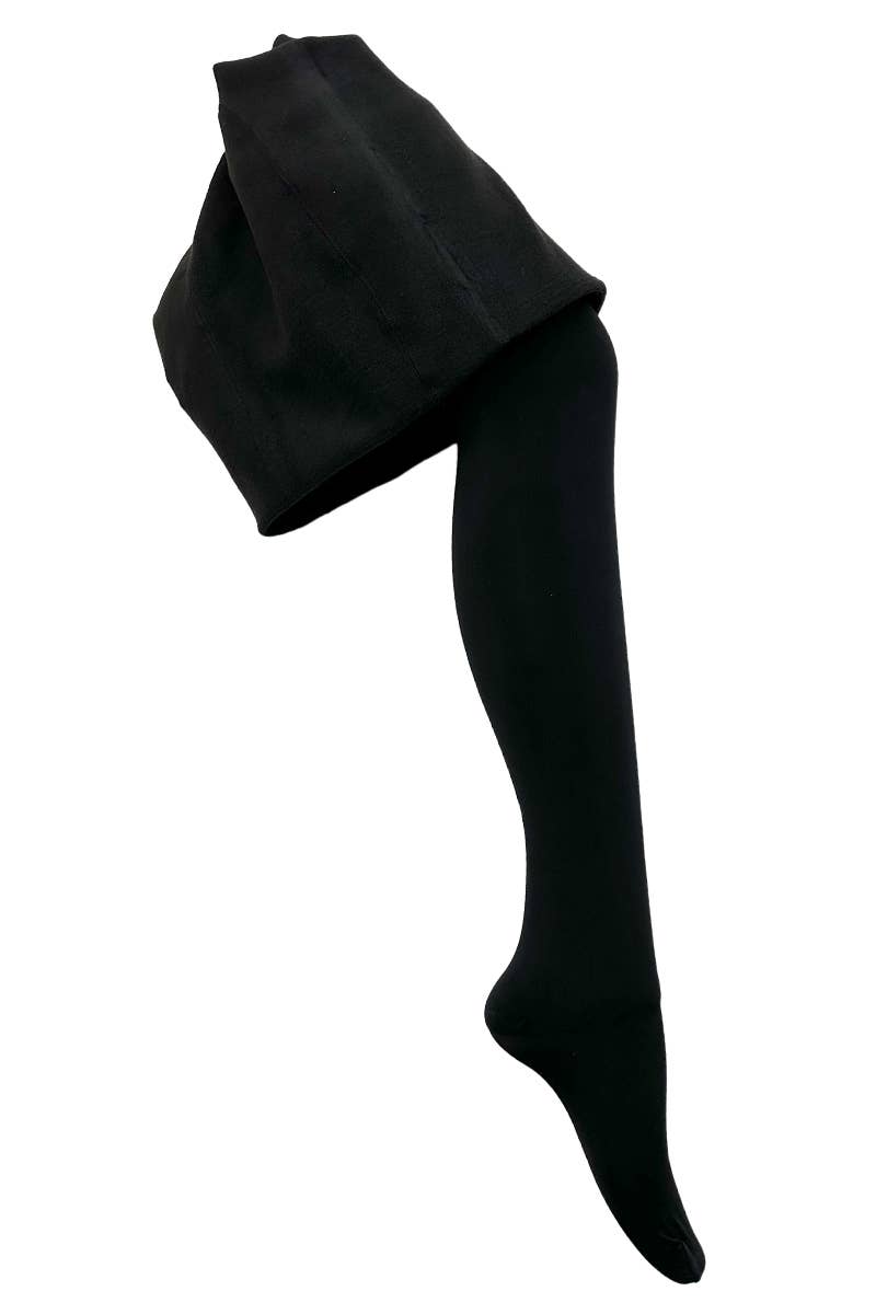 opaque fleece tights black / one size