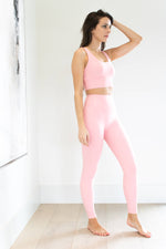 ultimate ribbed legging- bubblegum