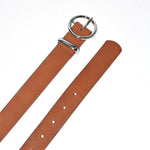 textured finish belt with silver buckle- medium