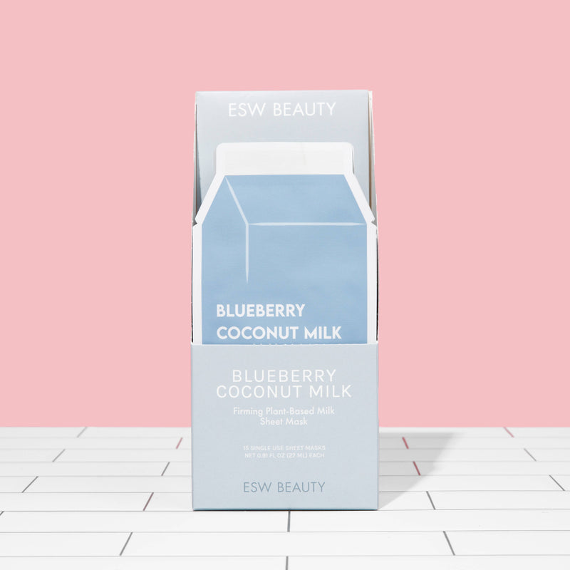 blueberry coconut milk plant based milk mask