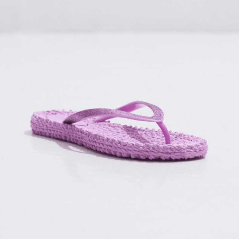 glitter flip flop- lilac