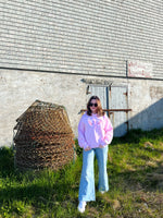 the outport hoodie- pink wild rose