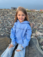 the outport youth hoodie- periwinkle