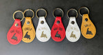 NL leather fob keychains