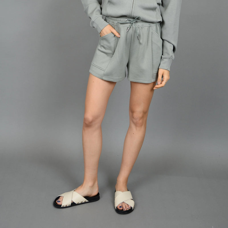 senza soft knit shorts- sage