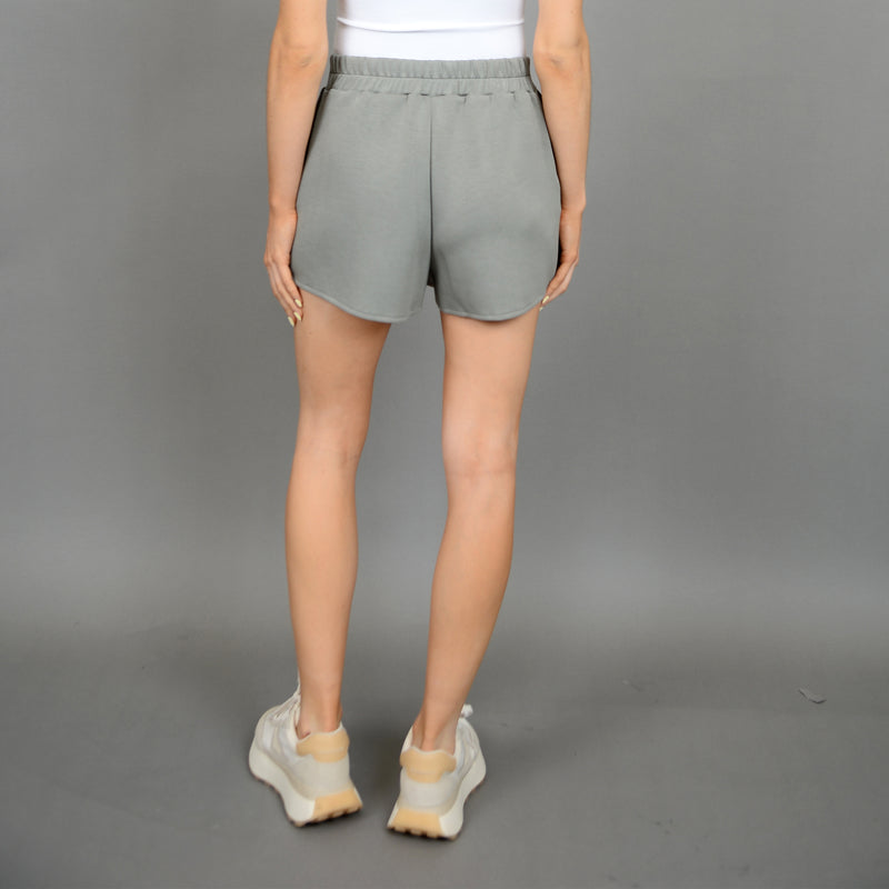 starry soft knit skort- sage