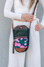 bottle bag- amy floral peonies