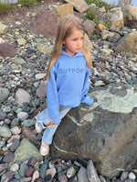 the outport youth hoodie- periwinkle