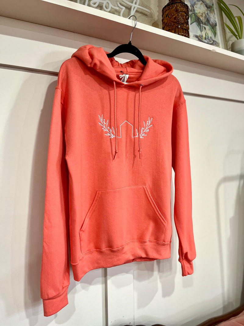 the outport hoodie- orange creamsicle