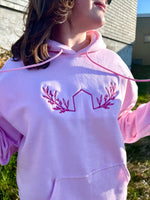 the outport hoodie- pink wild rose