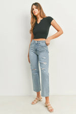 90's distressed loose fit jeans