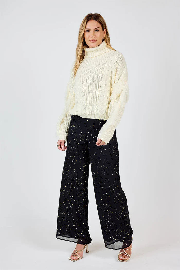 starry eyes chiffon wide leg pant