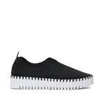 platform tulip shoe- black