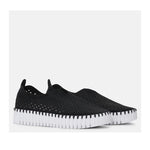 platform tulip shoe- black