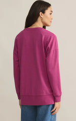 modern vneck weekender- magenta