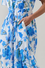 samian floral button down maxi dress