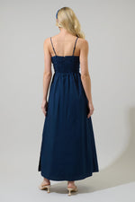 joyce pleated maxi dress
