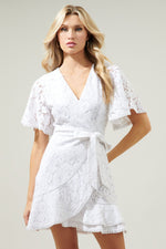 le lune lace mini dress