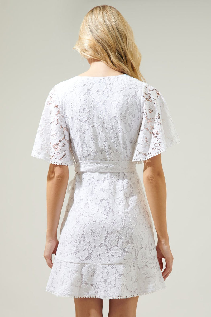 le lune lace mini dress