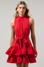 teresa tiered ruffle mini dress