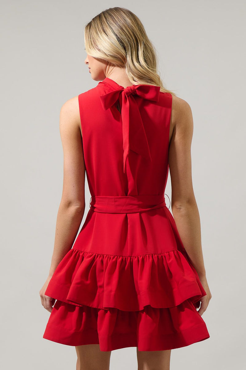 teresa tiered ruffle mini dress