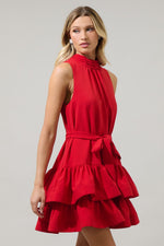 teresa tiered ruffle mini dress