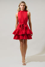 teresa tiered ruffle mini dress