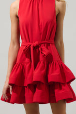 teresa tiered ruffle mini dress