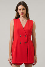 malaga city wrap button romper